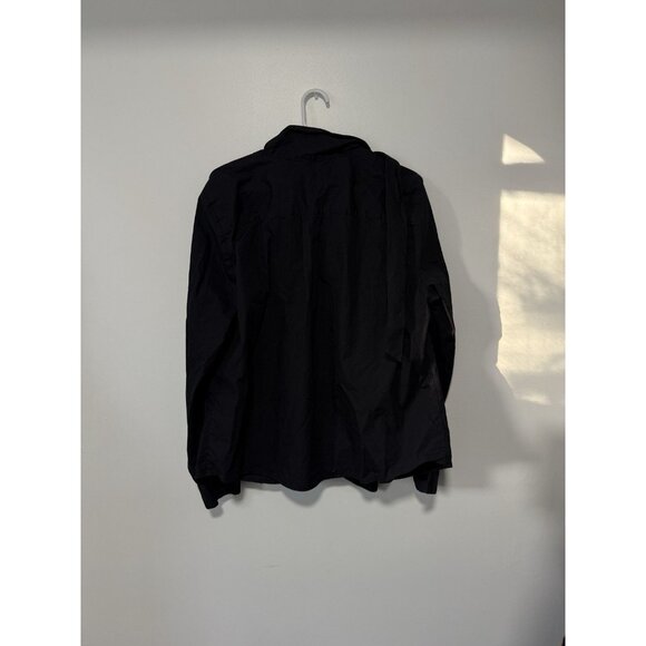 Nine West Black Tops Lace Up Bow Career Party Blouse Shirts Size XL - Picture 4 of 4